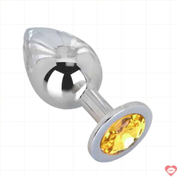 Erotic Fantasy Butt Plug Lớn 3.5cm Kim Loại Crystal