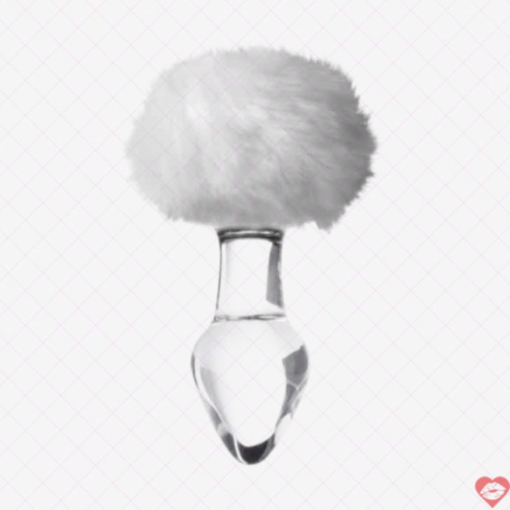 Sexus Glass Anal Plug Viền Trắng Sang Trọng