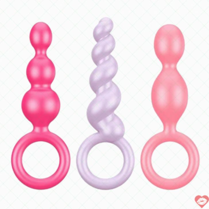 Plug Sau Satisfyer Booty Call 3pc Đa Màu