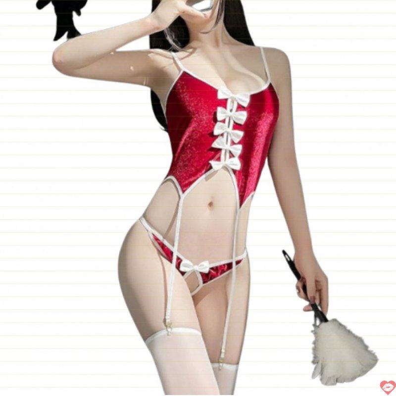 Cosplay nàng thỏ nhung đỏ NT12 Thời trang sexy quyến rũ đẳng cấp 