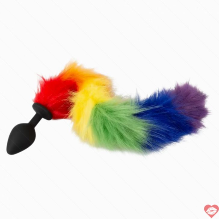 You2Toys Cầu Vồng Đuôi Cáo Nút Đít 42cm Mềm Mịn