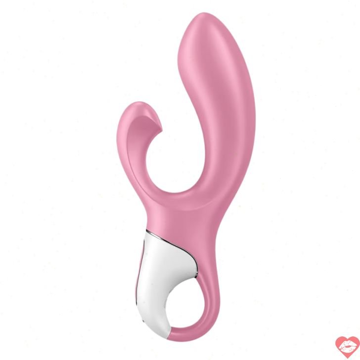 Satisfyer Air Pump Thỏ Rung Hồng 20cm Thích Lên Đỉnh