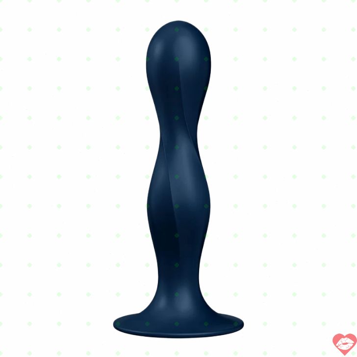 Satisfyer Plug Hậu Đôi Bóng Xanh 17.9cm