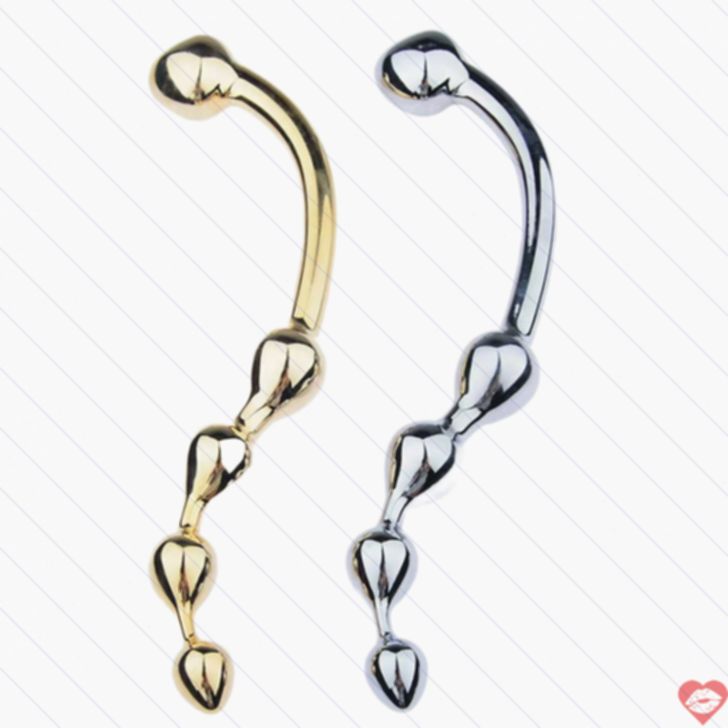 Dildo kim loại thép không gỉ kích thích tuyến tiền liệt 24.5cm