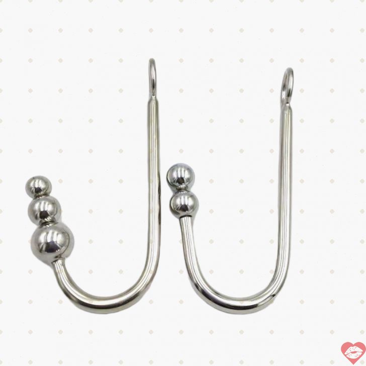 Black Emperor Steel Anal Beads Hook