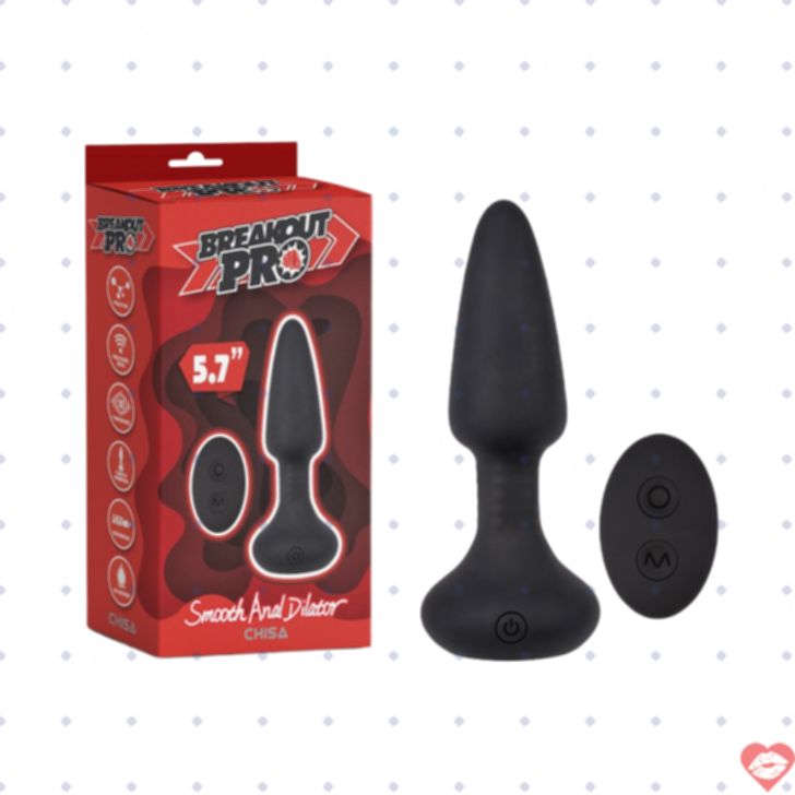 Breakout Pro Smooth dilator hậu môn rung xoay 14.5cm