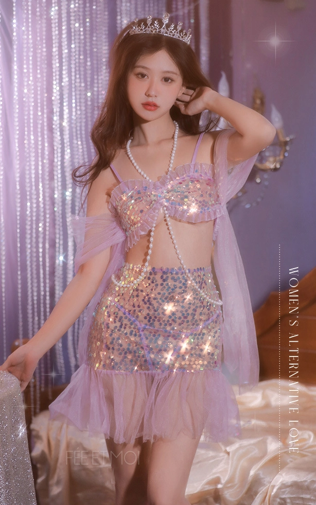 Review Cosplay nàng tiên cá đính hạt lấp lánh gợi cảm  có tốt không?
