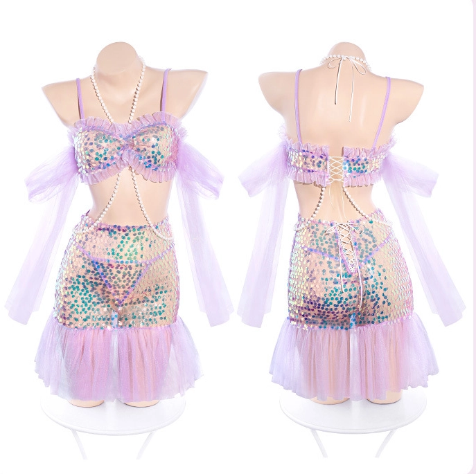 Review Cosplay nàng tiên cá đính hạt lấp lánh gợi cảm  có tốt không?