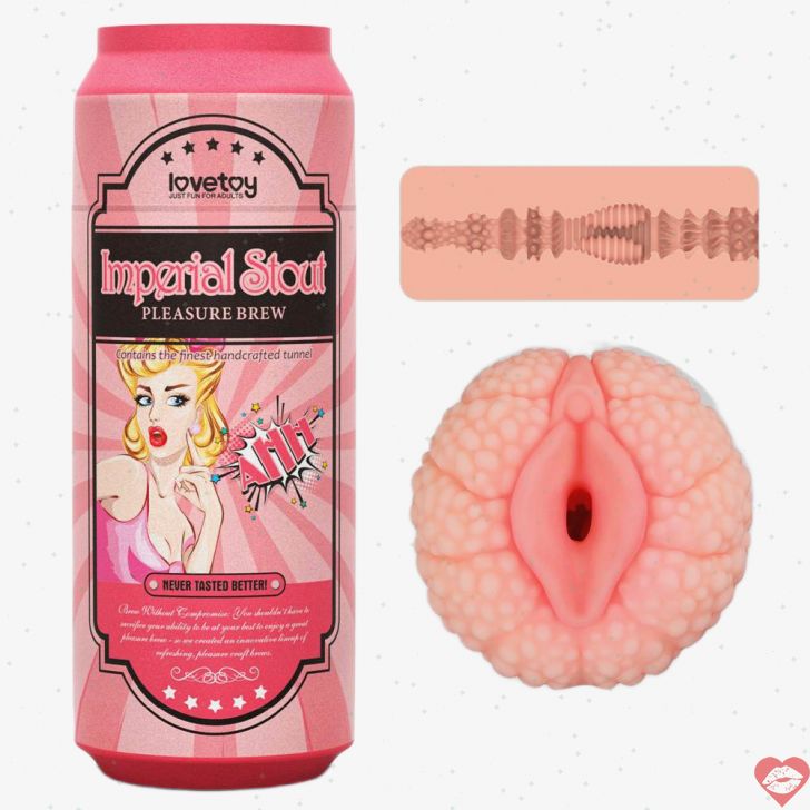 Lovetoy Imperial Đen Bia Masturbator 19.8cm Thực Tế