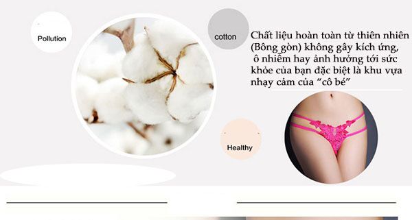 Quần lọt khe hoa quyến rũ sexy thoáng mát gây bật mắt