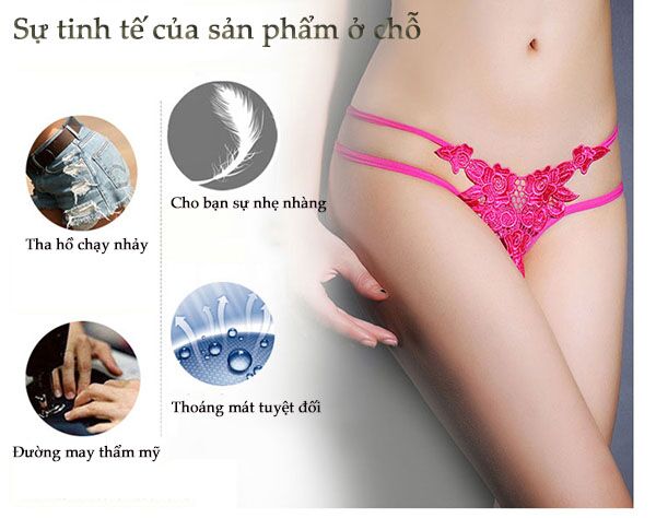 Quần lọt khe hoa quyến rũ sexy thoáng mát gây bật mắt