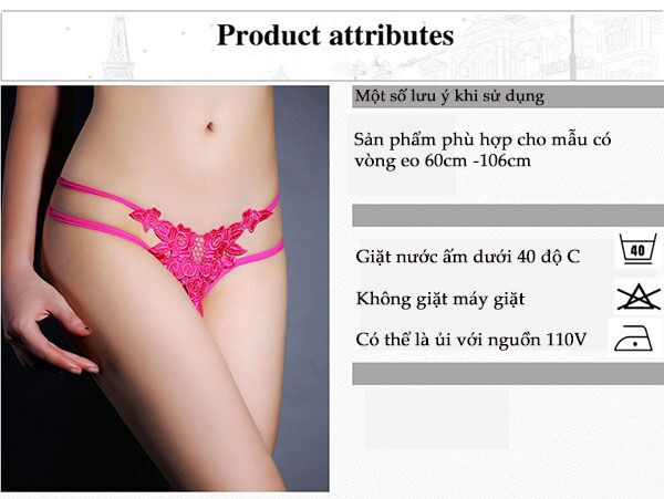 Quần lọt khe hoa quyến rũ sexy thoáng mát gây bật mắt