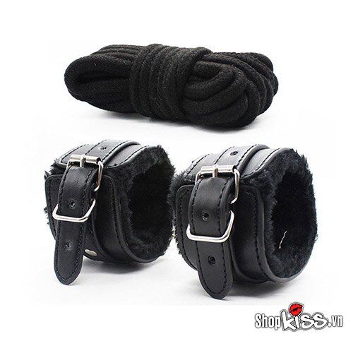 Bộ Đồ Chơi Tình Ác 10 Món Da Cao Cấp Màu Đen - Kích Thích
