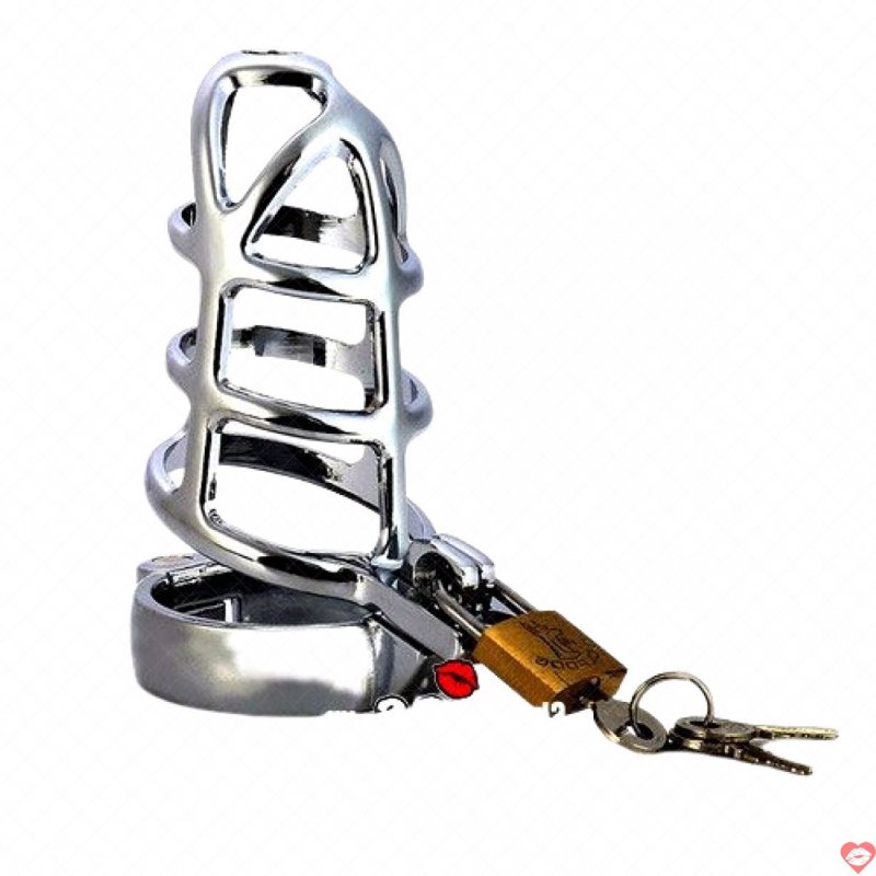 Khóa dương vật thép không gỉ chống tháo bền chắc an toàn 