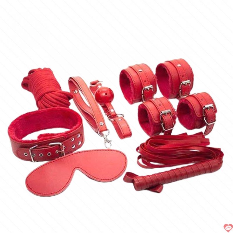 Combo 7 món đồ chơi bạo dâm da đỏ QT07 kích thích cực đã 
