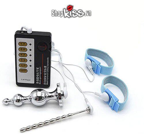 Kho sỉ Bộ xung điện massage hậu môn niệu đạo bằng kim loại kim loại  hàng mới về