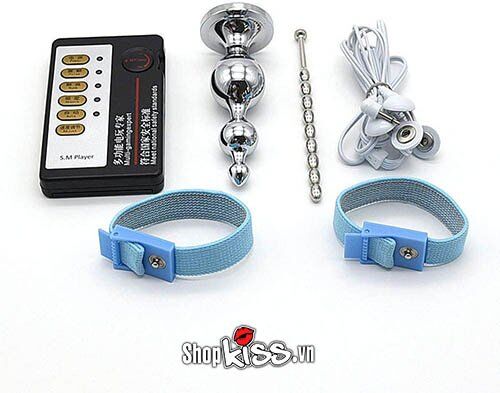 Kho sỉ Bộ xung điện massage hậu môn niệu đạo bằng kim loại kim loại  hàng mới về