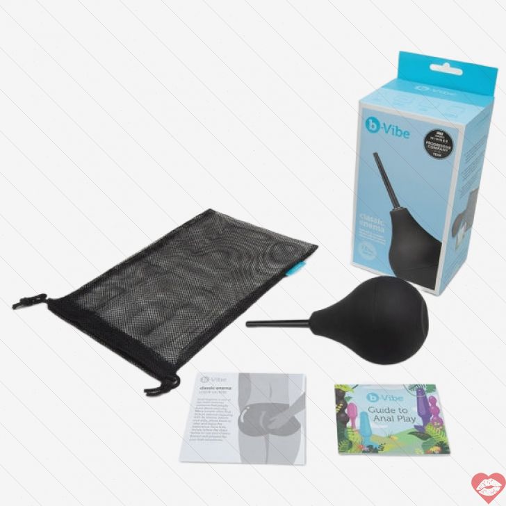 B-Vibe Enema Bulb Kit Làm Sạch Hậu Môn An Toàn 
