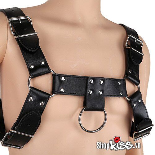 Đai đeo ngực da cao cấp Dụng cụ bạo dâm kích thích phê