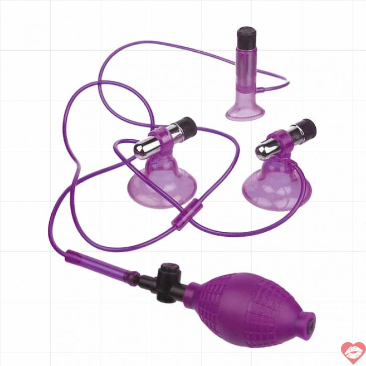 Bơm Ngực Pipedream Tím Kích Thích Mạnh Mẽ Thăng Hoa 