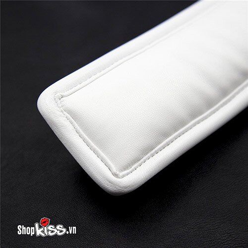 Bỏ sỉ Dụng cụ bạo dâm xích cổ da màu trắng có đệm êm  hàng mới về