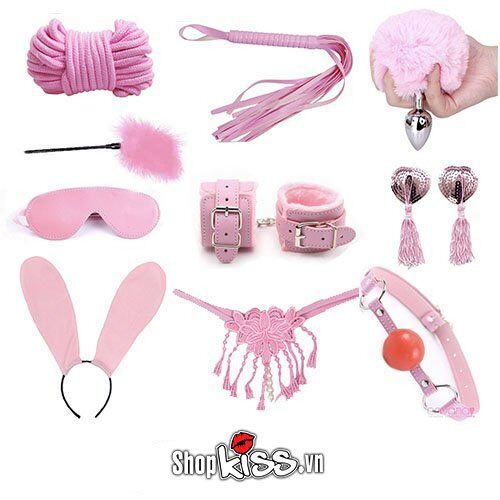 Shop bán Bộ đồ chơi bạo dâm 10 món cao cấp màu hồng – Cosplay Thỏ con  nhập khẩu