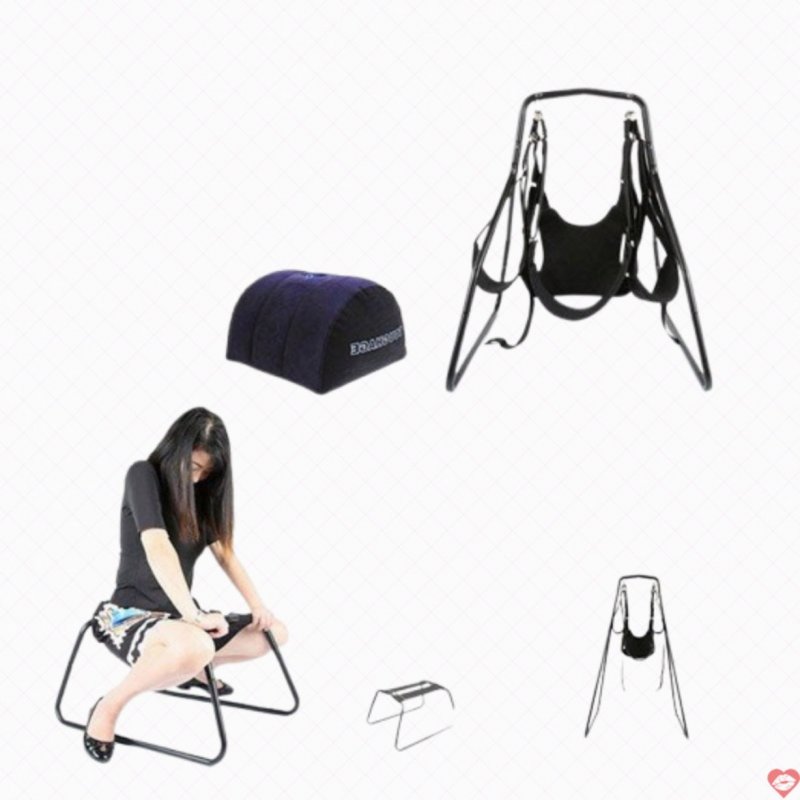 Bộ ghế xích đu Acacia 3 in 1 cho nữ tự sướng thoải mái 