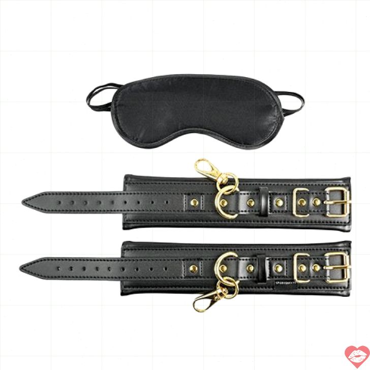 Sportsheets Còng Vàng Mắt Kính Bondage Cao Cấp 