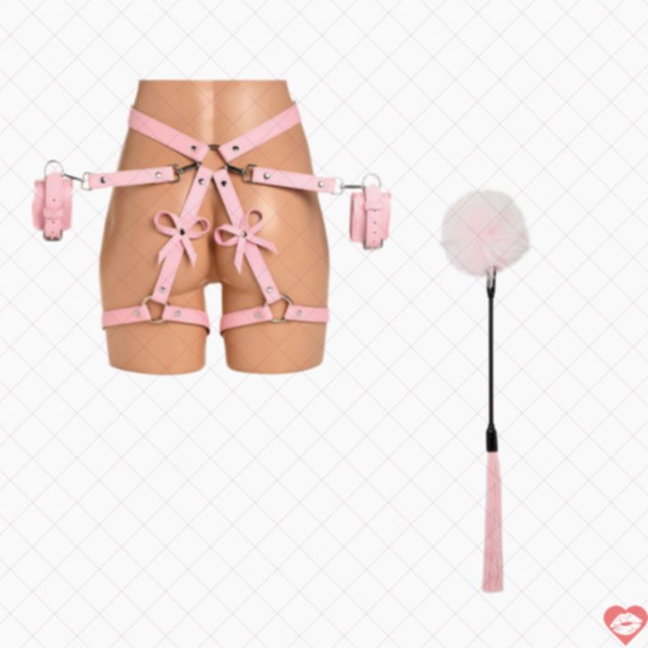 Bộ BDSM Hồng Dễ Thương Quyến Rũ Kích Thích Mạnh 