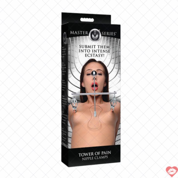 Master Series Tower Pain Nipple Clamp Siết Căng Nghiêm Túc 