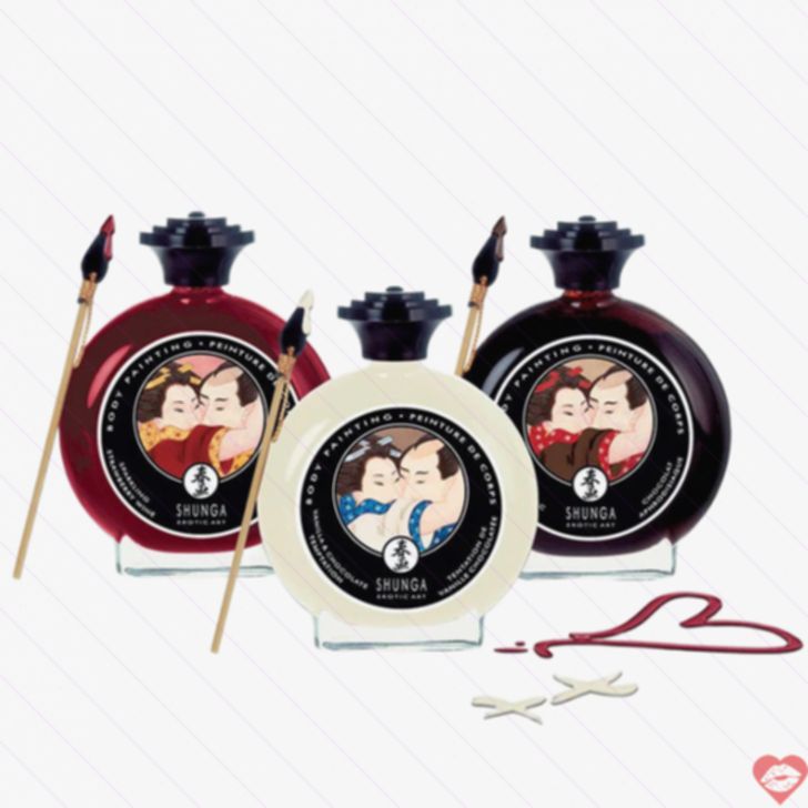 Shunga Sơn Ăn Được Vẽ Thân Thể Ngọt Ngào Nồng Cháy 