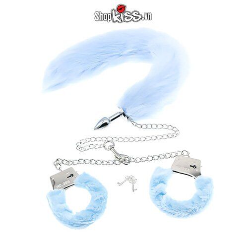 Set Đồ Chơi Bạo Dâm Còng Tay Đuôi Chồn Xích Kèm Quà Tặng