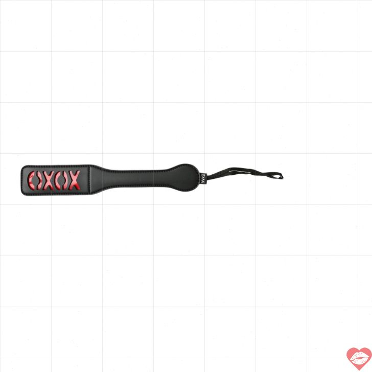 Sportsheets XOXO Paddle Đen Đánh Vui Nóng Bỏng Tinh Nghịch 