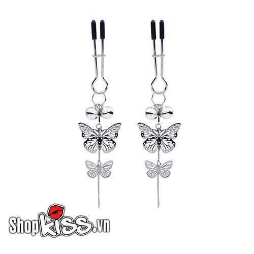 Địa chỉ bán Bộ kẹp vú kèm họa tiết bươm bướm siêu gợi cảm  giá tốt