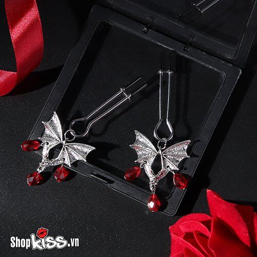 Kho sỉ Bộ kẹp vú BDSM họa tiết cánh dơi độc đáo  giá sỉ