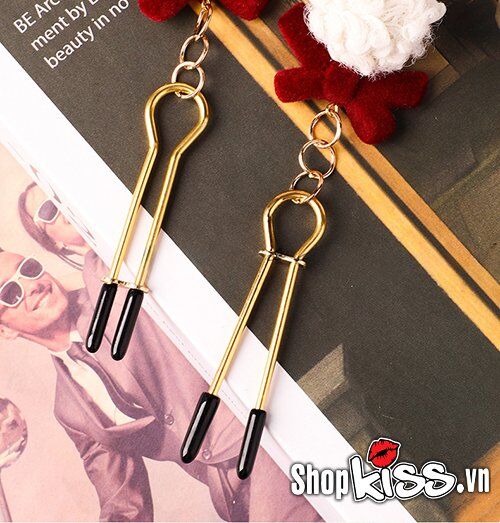 Bộ kẹp vú họa tiết nơ cục bông siêu đáng yêu phong cách mới