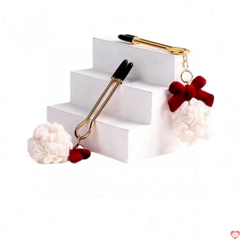 Bộ kẹp vú họa tiết nơ cục bông siêu đáng yêu phong cách mới 