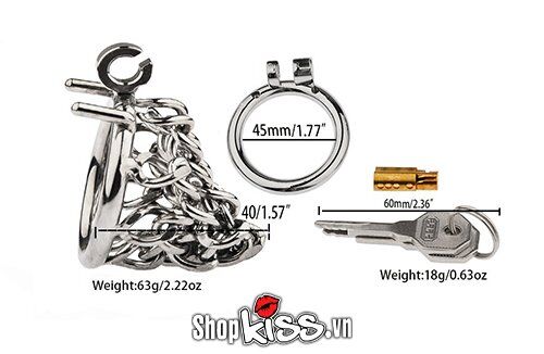 Cung cấp Khóa dương vật BDSM bằng thép không gỉ dạng dây xích  giá tốt