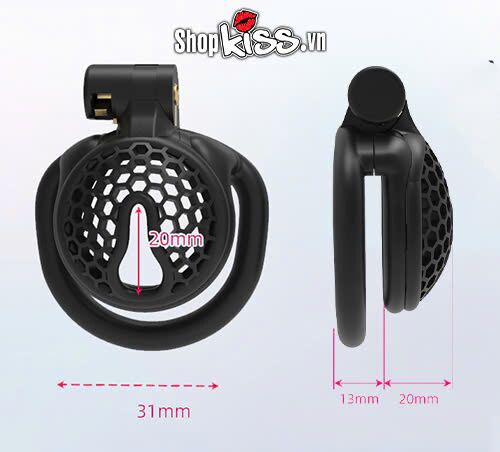 Review Khóa dương vật BDSM thiết kế dạng tổ ong độc đáo  hàng mới về