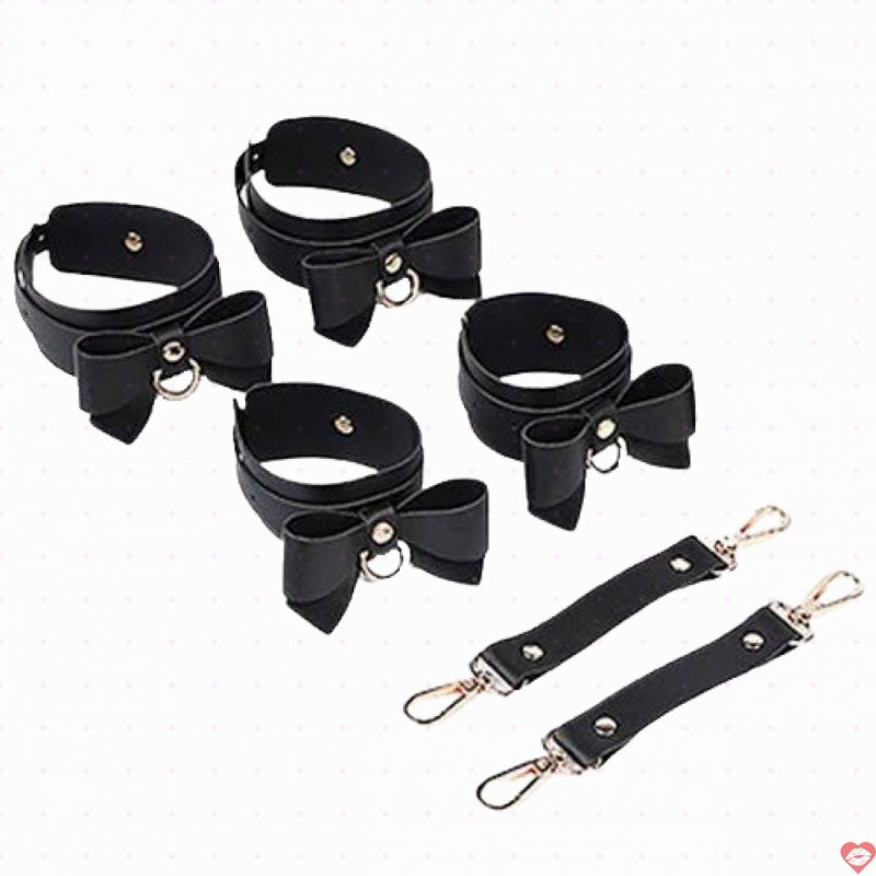 Bộ dụng cụ bạo dâm 5 món đen sang trọng kèm phụ kiện độc đáo 