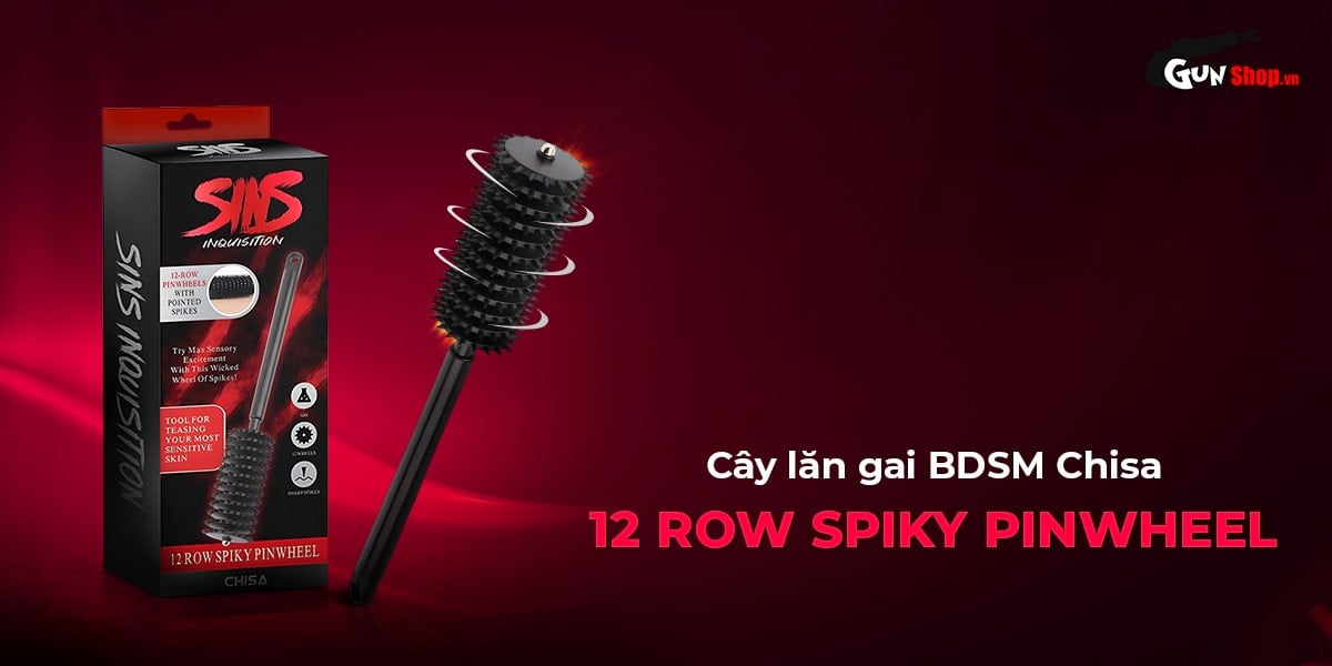 Giá sỉ Cọ lăn gai BDSM Chisa Sins Inquisition 12 Row Spiky Pinwheel giá rẻ