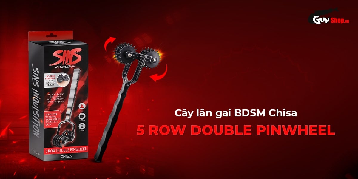 Cọ lăn gai BDSM Chisa Sins Inquisition 5 hàng kích thích mạnh