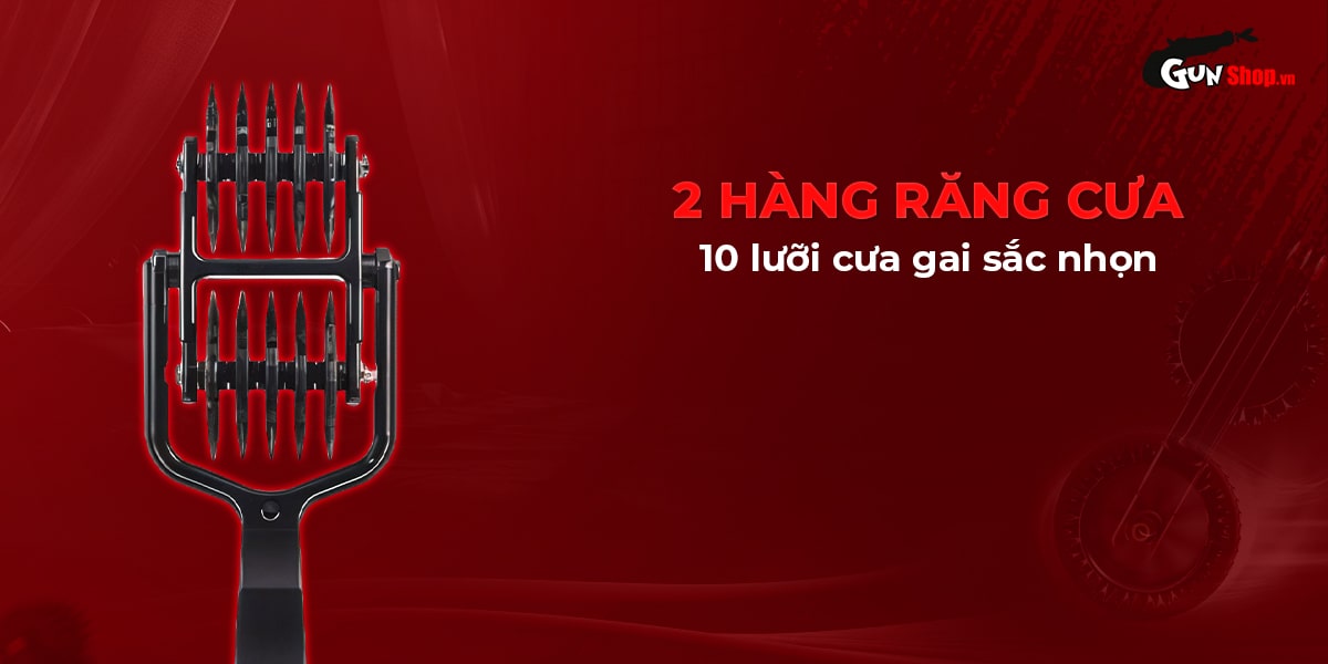 Cọ lăn gai BDSM Chisa Sins Inquisition 5 hàng kích thích mạnh