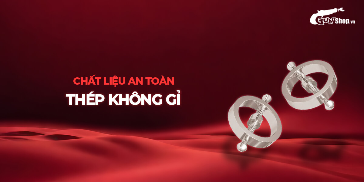Kẹp vú Chisa Sins kích thích đầu ti sắc bén chất liệu kim loại