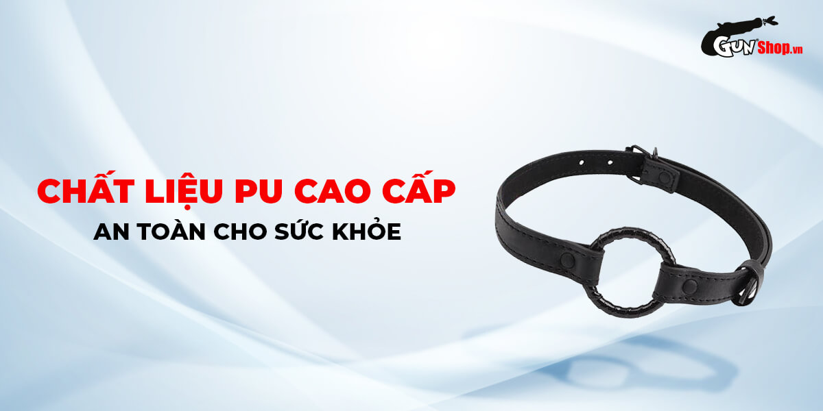 Nhập sỉ Khóa miệng BDSM Chisa Fierce Euphoria Black Metal O-ring Gag  cao cấp