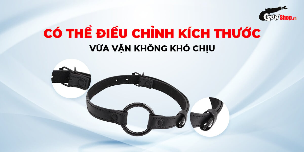Nhập sỉ Khóa miệng BDSM Chisa Fierce Euphoria Black Metal O-ring Gag  cao cấp