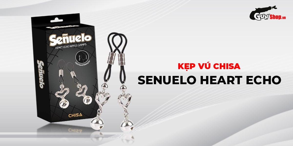 Phân phối Kẹp vú kích thích đầu ti Chisa Senuelo Heart Echo Nipple Clamps  nhập khẩu