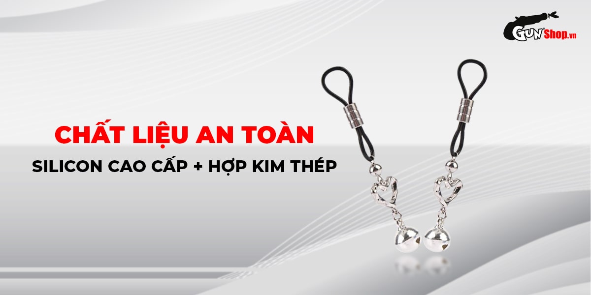 Phân phối Kẹp vú kích thích đầu ti Chisa Senuelo Heart Echo Nipple Clamps  nhập khẩu