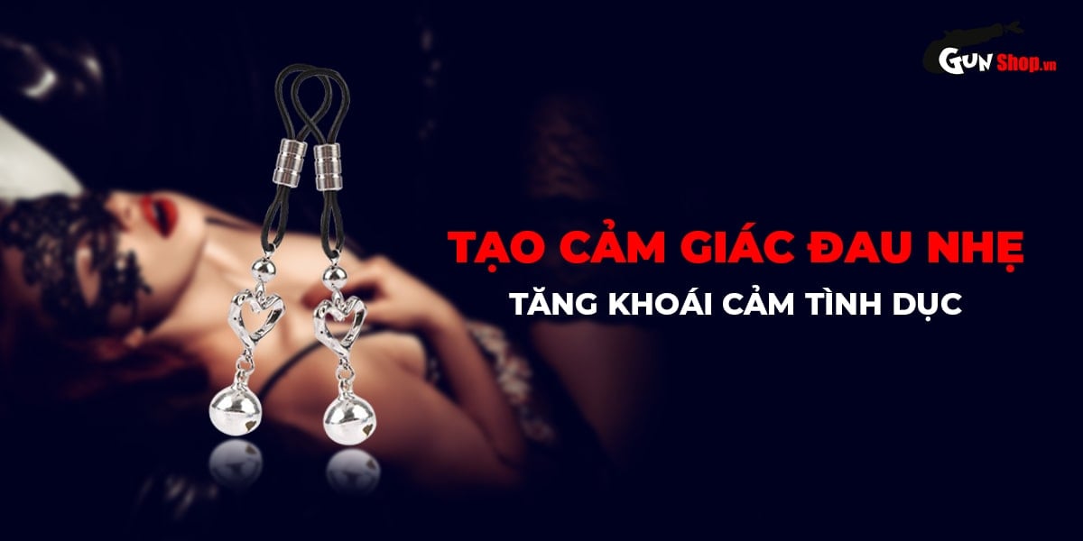 Phân phối Kẹp vú kích thích đầu ti Chisa Senuelo Heart Echo Nipple Clamps  nhập khẩu