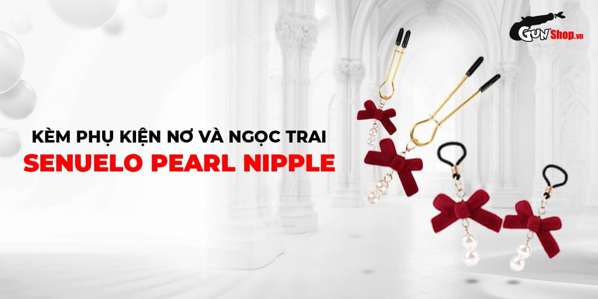 Bỏ sỉ Kẹp vú kích thích đầu ti Chisa Senuelo Pearl Nipple Clamps Kit  loại tốt